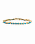 Turquoise Bezel Tennis Bracelet