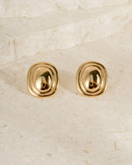 Gold dainty stud earrings 