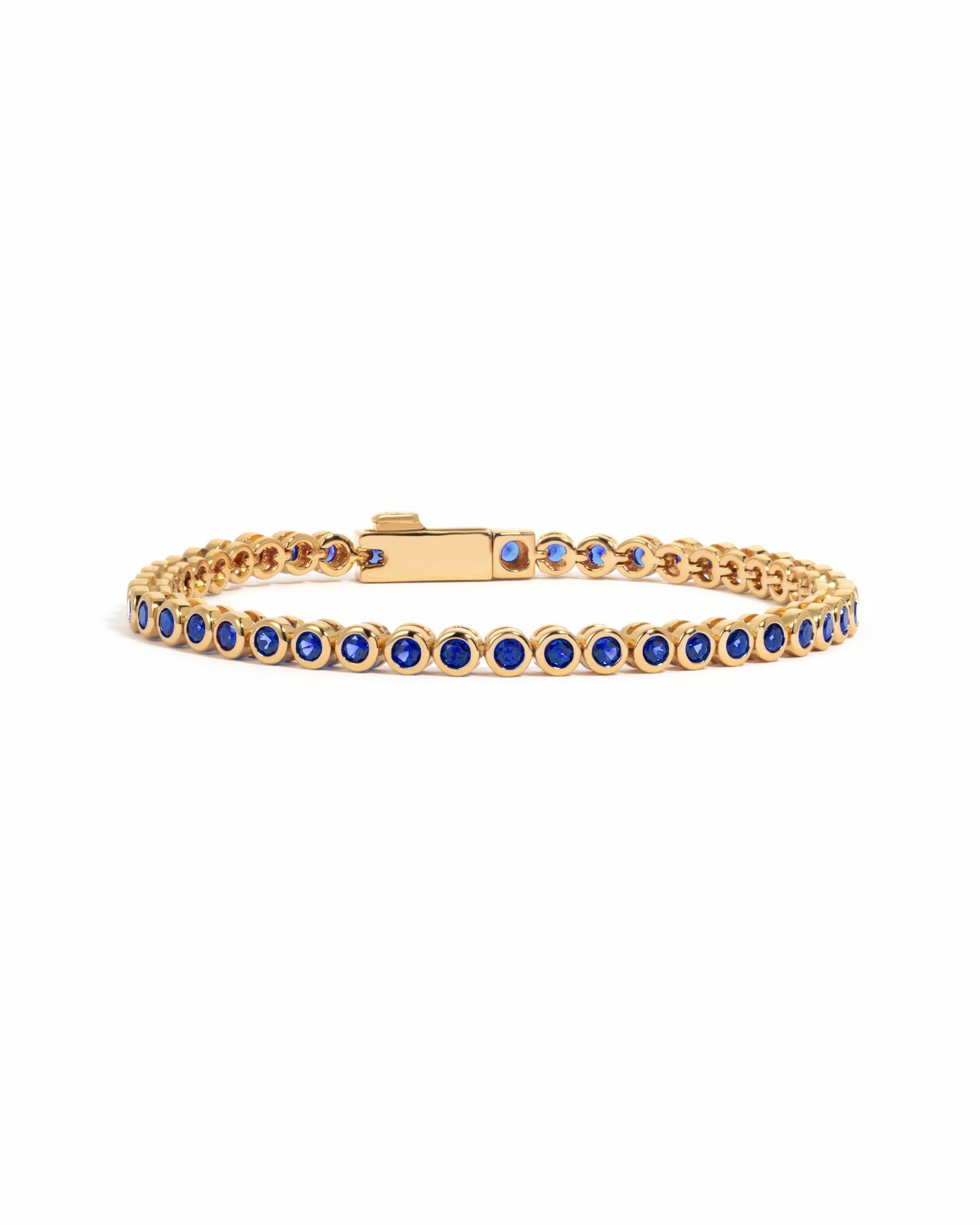 Sapphire Bezel Tennis Bracelet