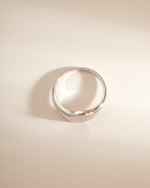 Sterling silver Signet Ring from Sami Jewels, top view showing smooth, polished surface and classic design.