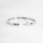 Sterling silver solid bangle bracelet from Sami Jewels