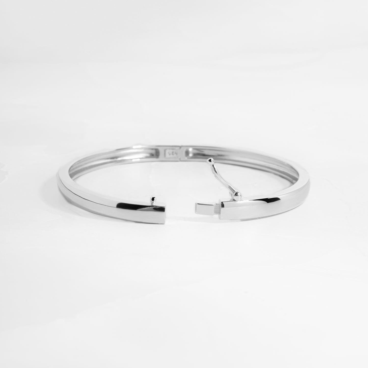 Sterling silver solid bangle bracelet from Sami Jewels