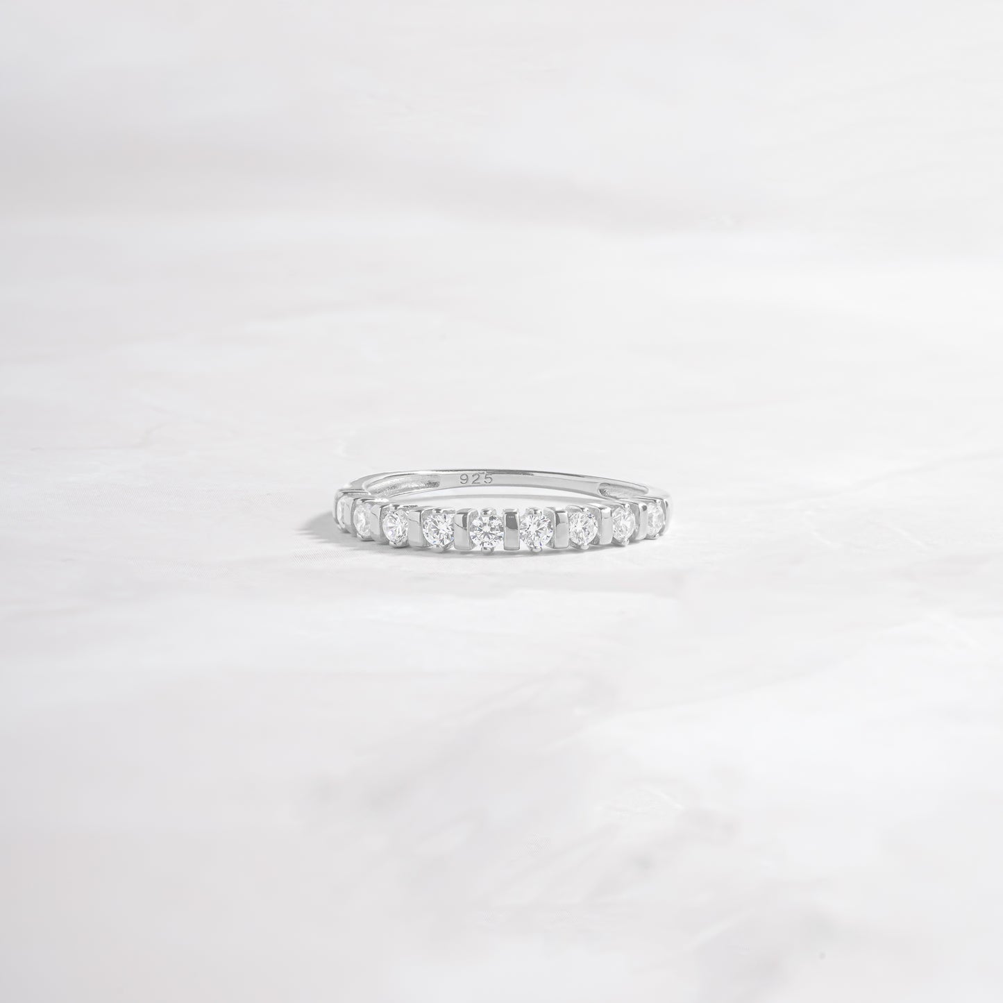 dainty sterling silver cz ring