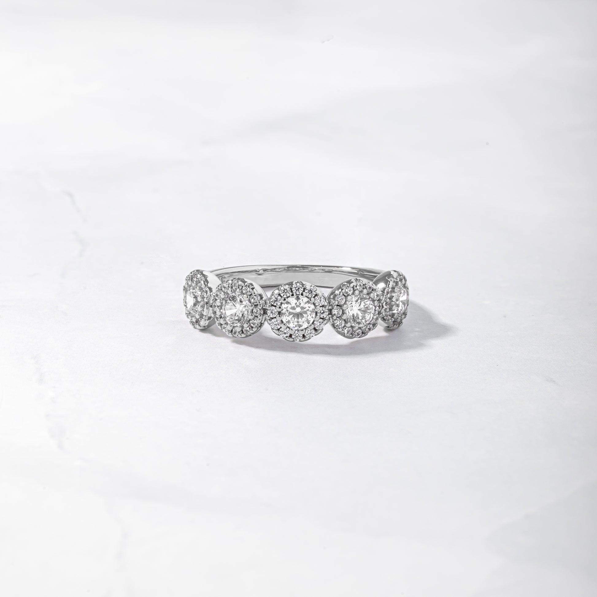 sterling silver diamond ring