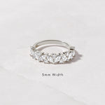Sterling Silver Diamond CZ Band