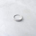 sterling silver cubic zirconia chunky ring