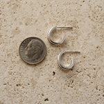 silver small hoops
