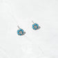 Turquoise Flower Studs