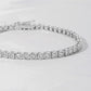sterling silver handmade tennis bracelet made with cubic zirconia