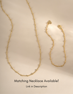 Gold beaded bracelet from Sami Jewels featuring a simple, elegant beaded chain design.