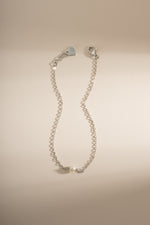 Freshwater pearl bracelet by Sami Jewels featuring sterling silver lobster clasp closure and elegant, simple design.