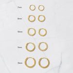 Multiple huggie earrings gold plated
