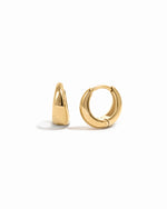 Gold stainless steel SS Small Hoops earrings by Sami Jewels, showcasing sleek round hoop design perfect for everyday wear