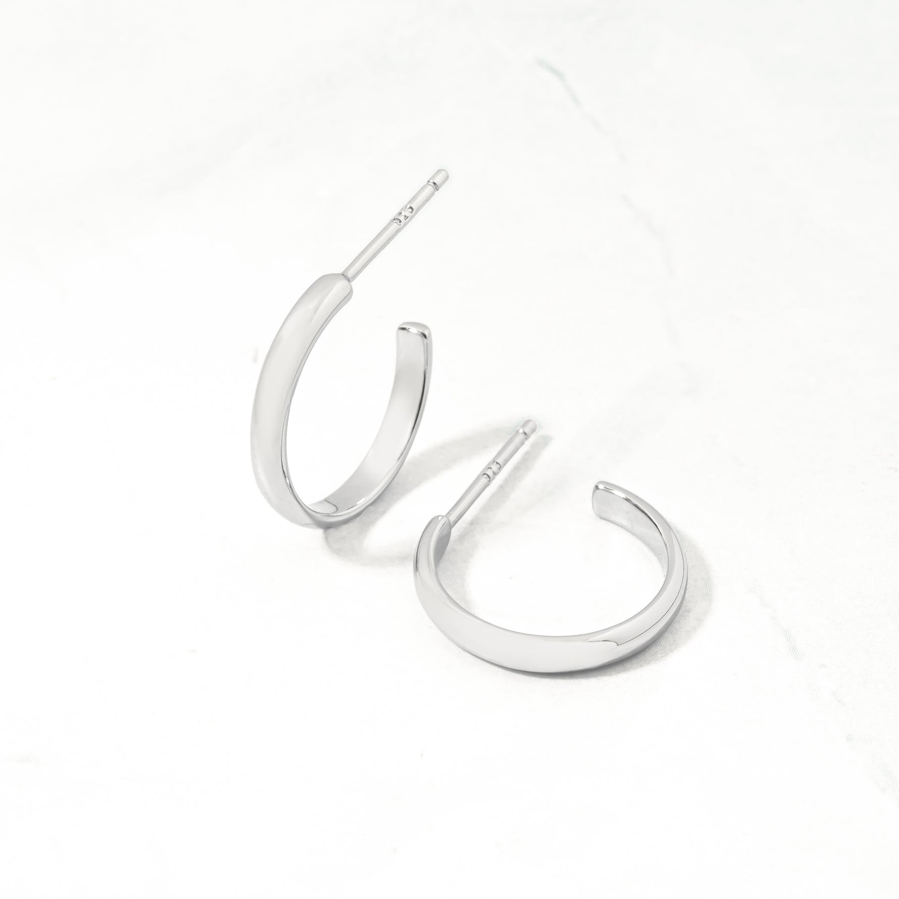 sterling silver hoop earrings