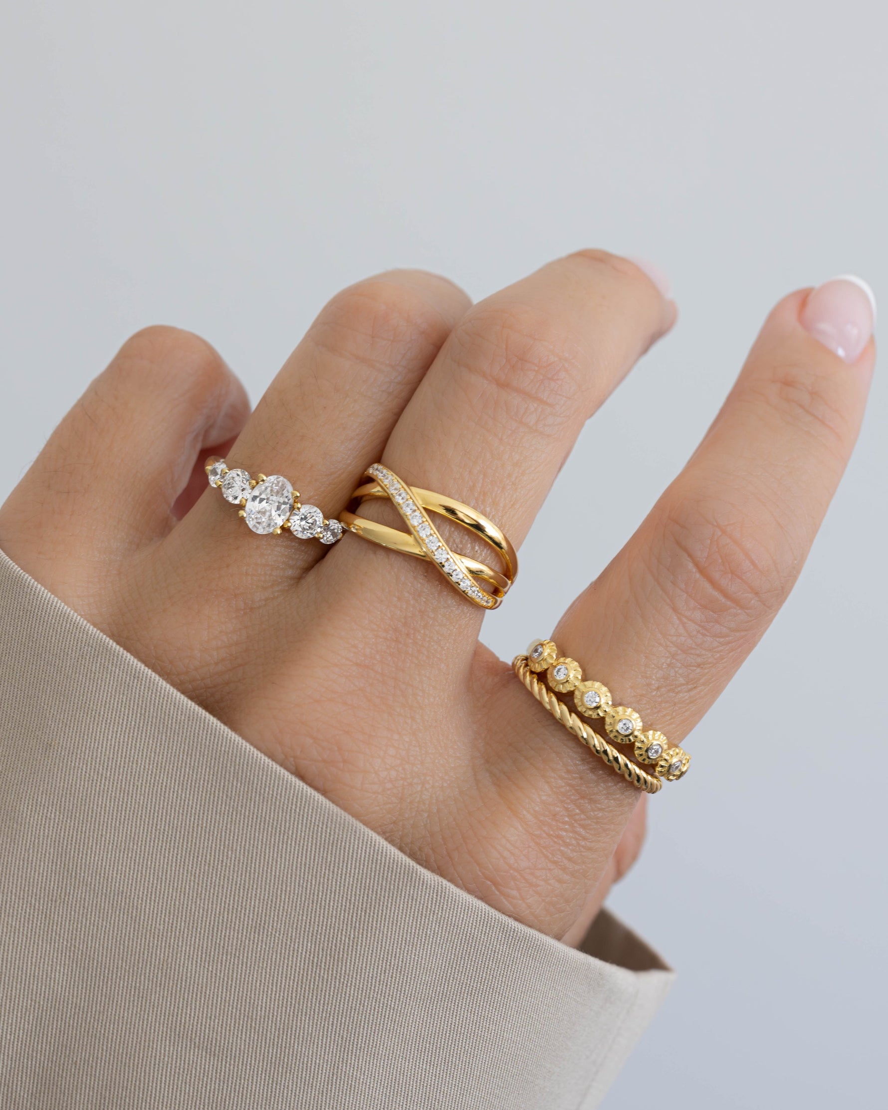 Spiral Stacking Ring - Sami Jewels