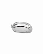 Square Signet Ring by Sami Jewels, made of sterling silver with a polished finish, displayed on a white background.