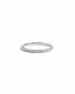 sterling silver diamond eternity ring white background