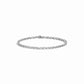 dainty silver chain link bracelet