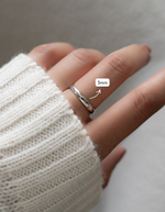 Sterling silver 3mm plain band ring from Sami Jewels, showcasing a smooth, polished minimalist design.