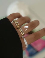 Sterling silver 3mm plain band ring from Sami Jewels, showcasing a simple, polished ring on a white background.