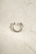 sterling silver simple plain ear cuff simple background