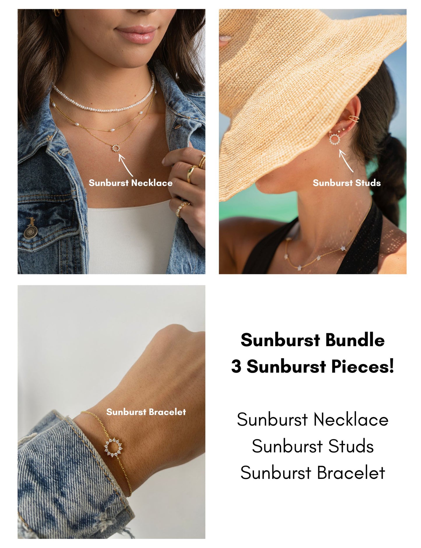 Golden Sunburst Bundle (3 Piece Set)