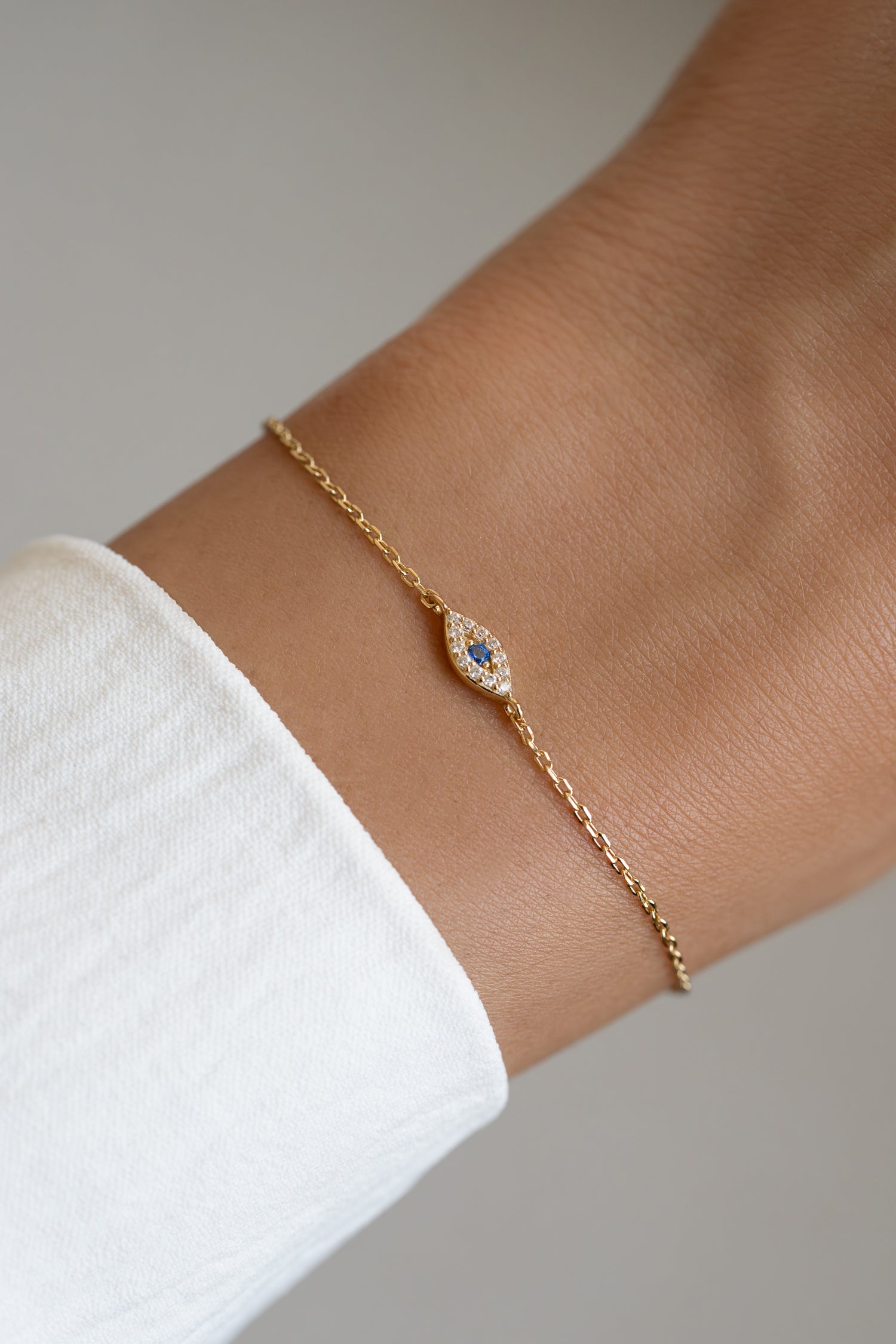 Tiny Evil Eye Bracelet