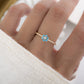 gold turquoise flower ring