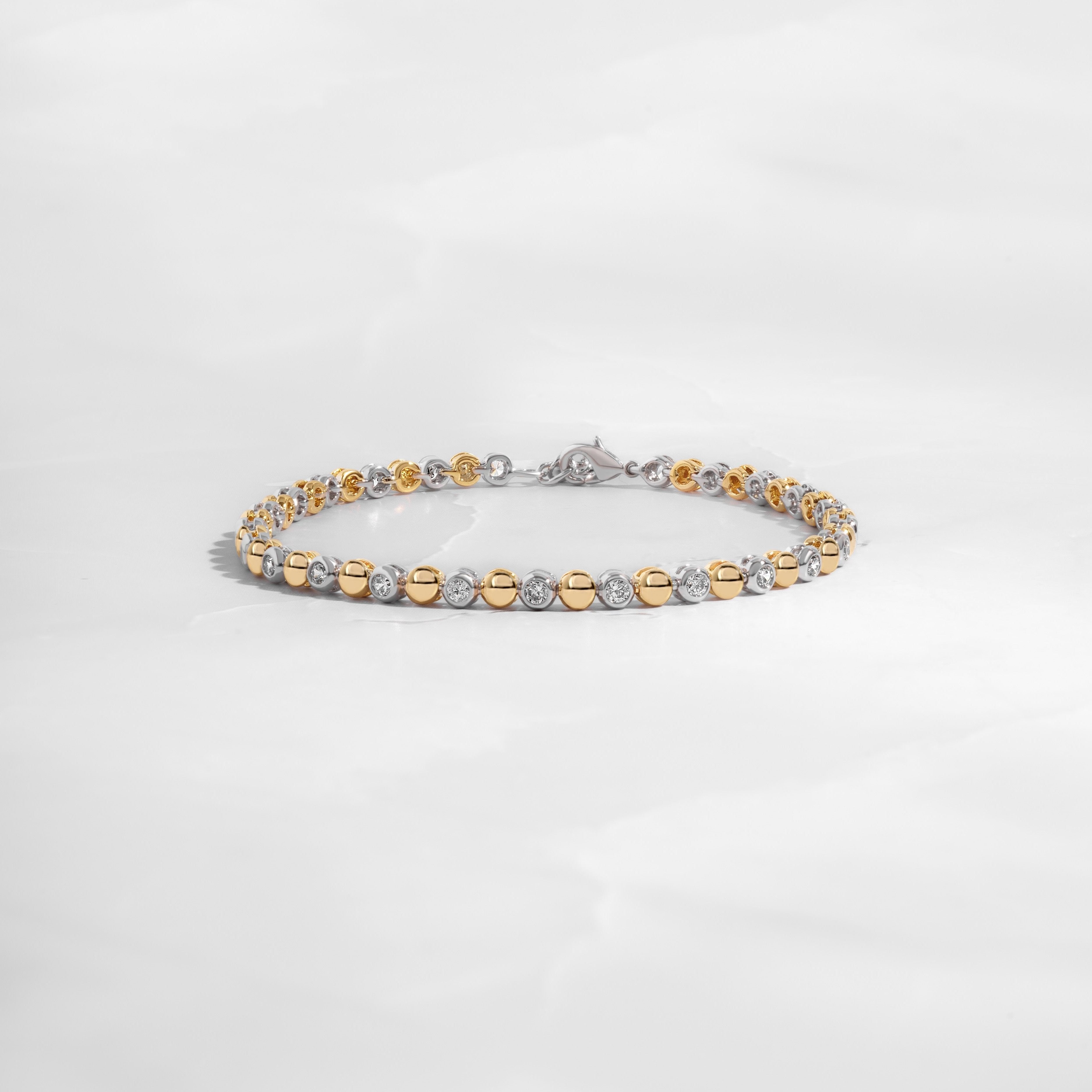 Dainty diamond tennis bracelet