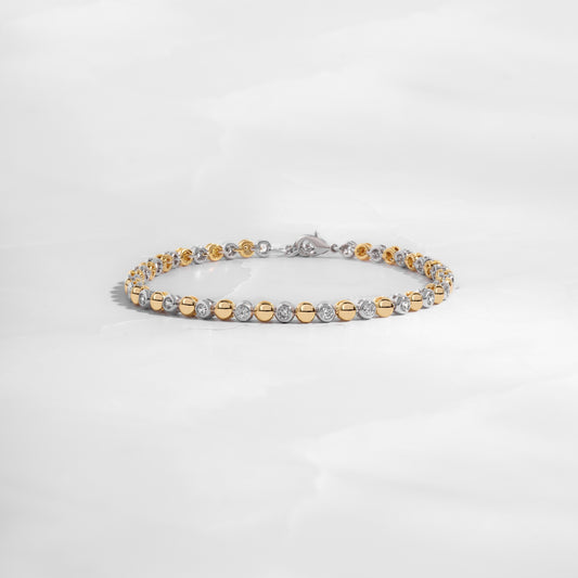 Dainty diamond tennis bracelet