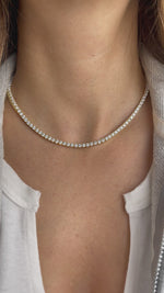 Video of tennis necklace