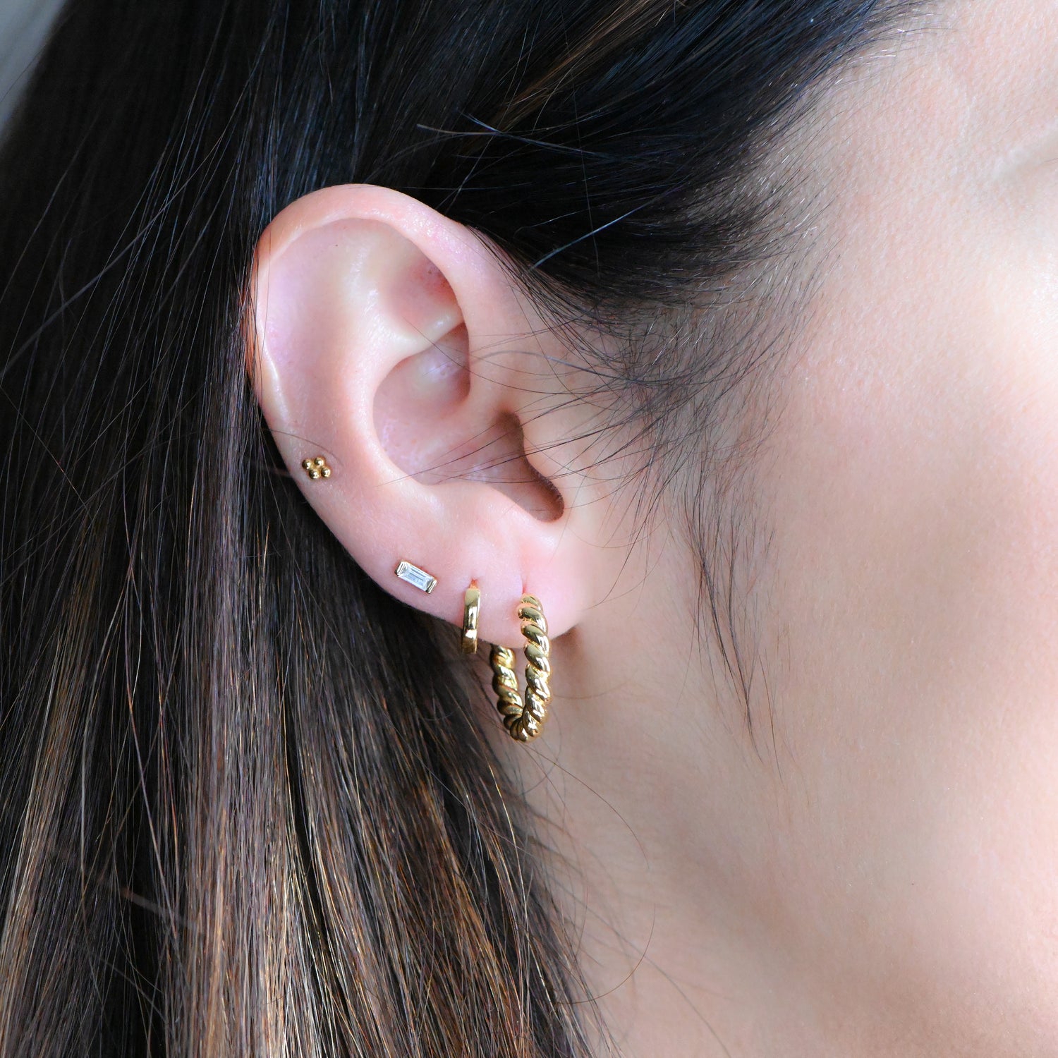Twisted Hoop Earrings