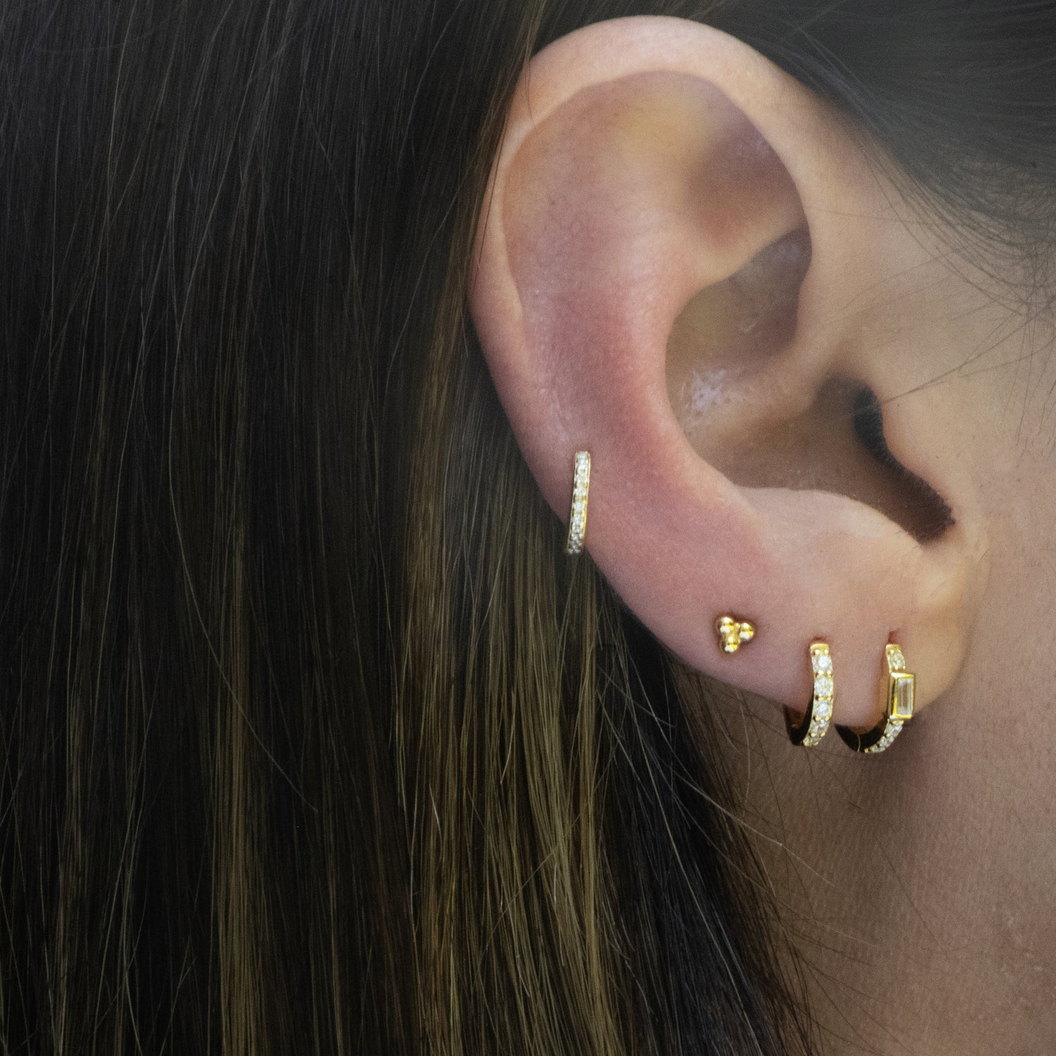 6mm CZ Huggie Hoops