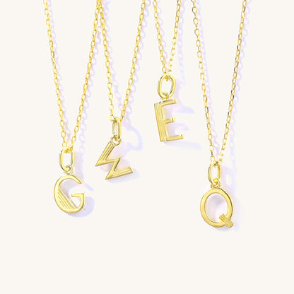 Plain Initial Necklaces