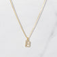 Studded Initial Necklace