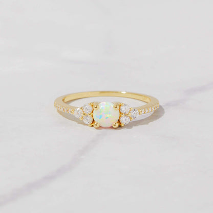 Dainty Opal Ring