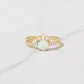 Opal Ring Set w Pave Band