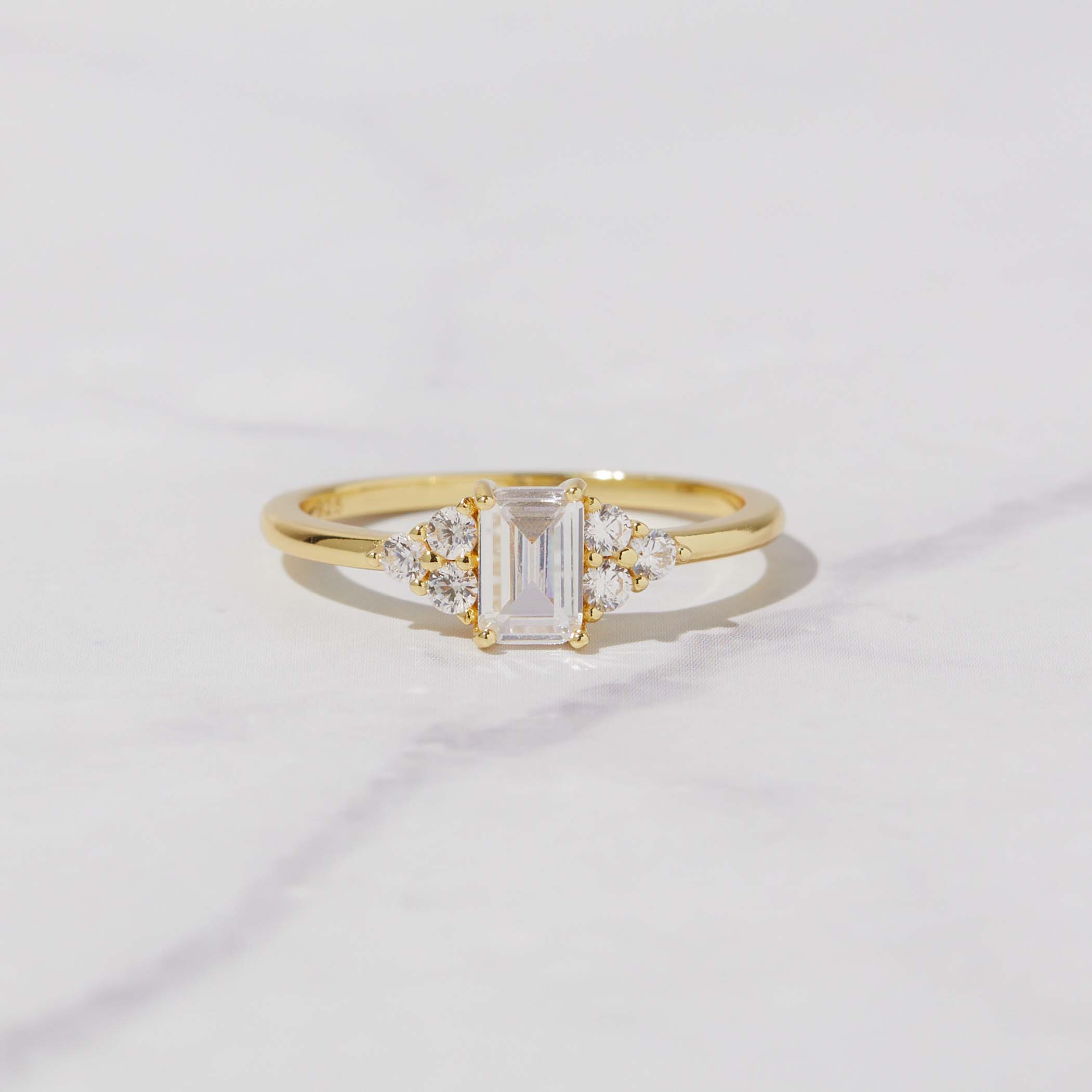 Emerald Cut Stacking Ring – Sami Jewels