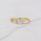 Emerald Cut Stacking Ring