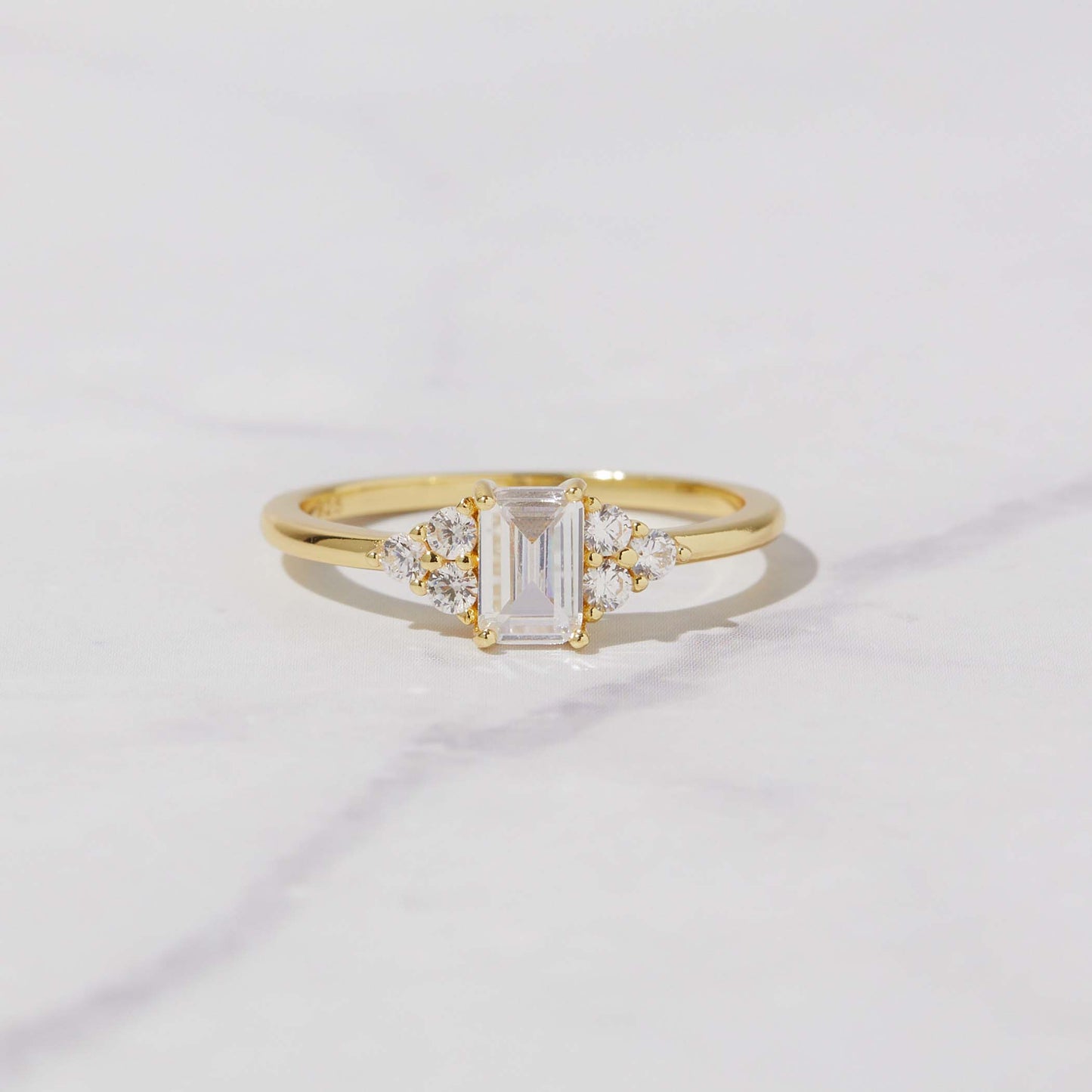 Emerald Cut Stacking Ring