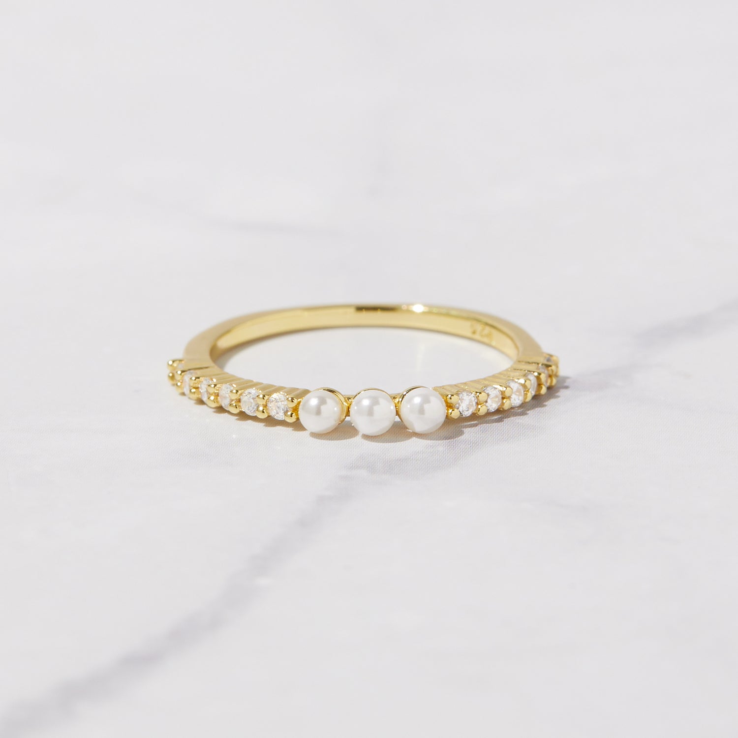 Three Pearl Ring