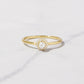 Solitaire Pearl Ring