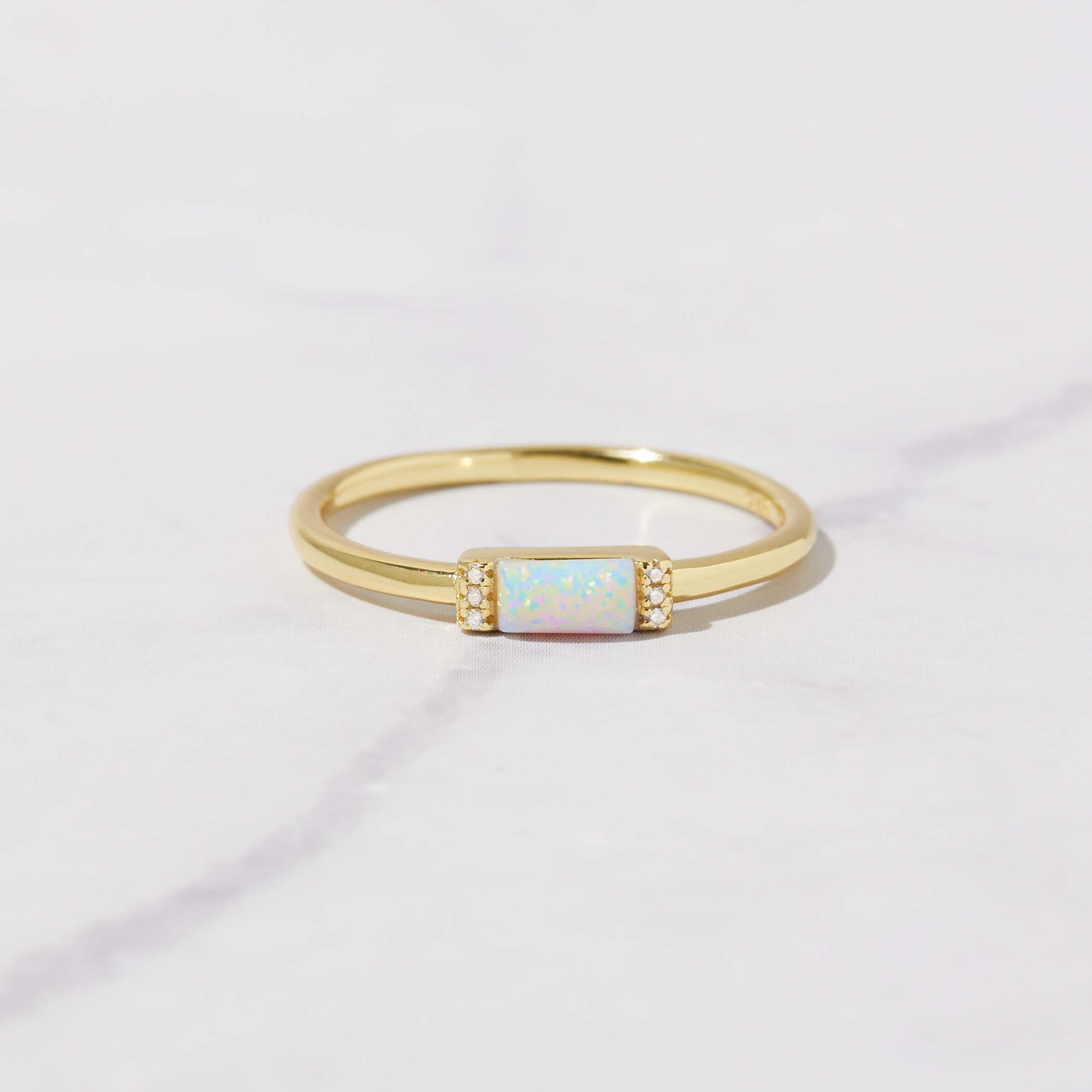 Opal sale baguette ring