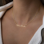 Delicate gold custom necklace