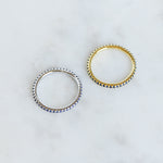 Gold and silver eternity ring. 