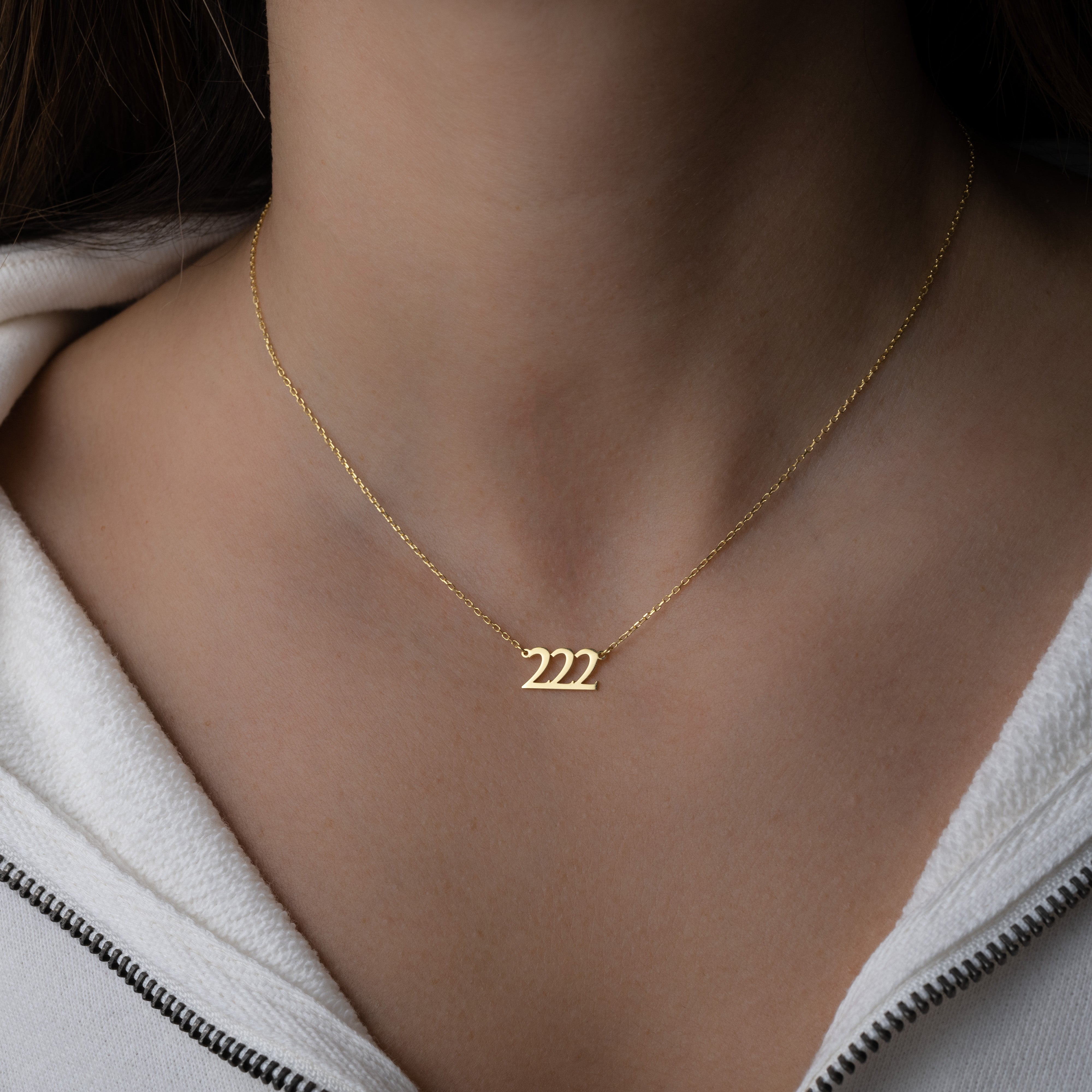 Angel Number 222 Necklace | Personalised Jewellery - ROSOKI – ROSOKI
