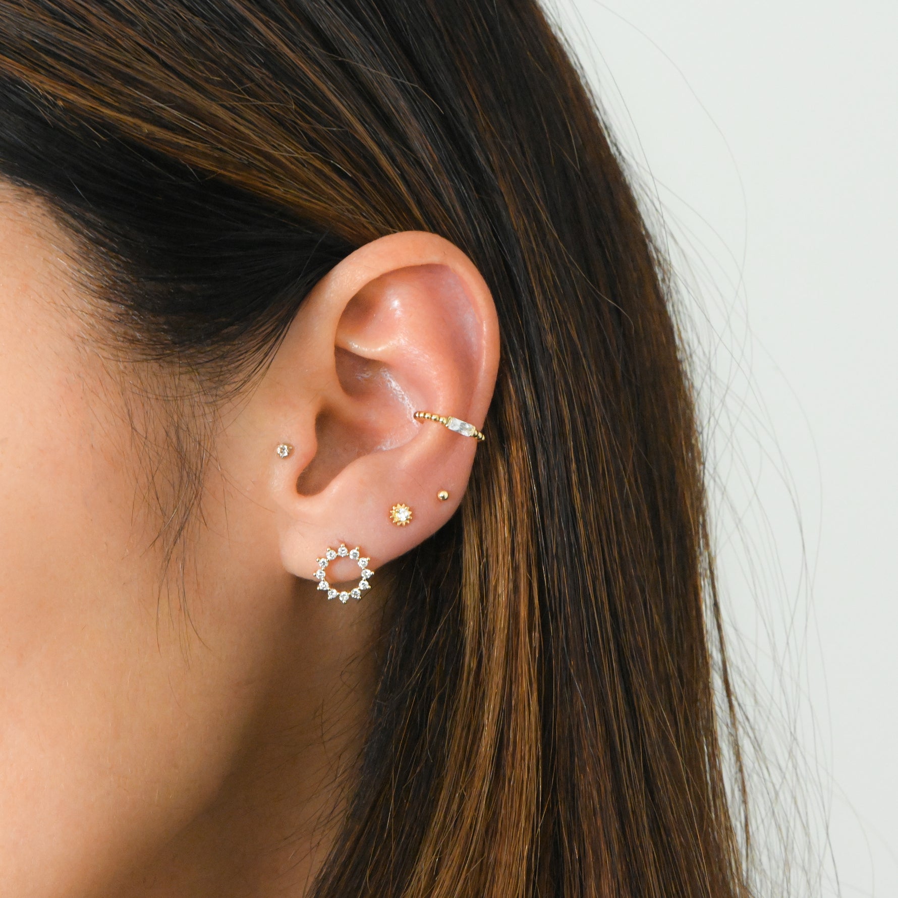 conch baguette ear cuff
