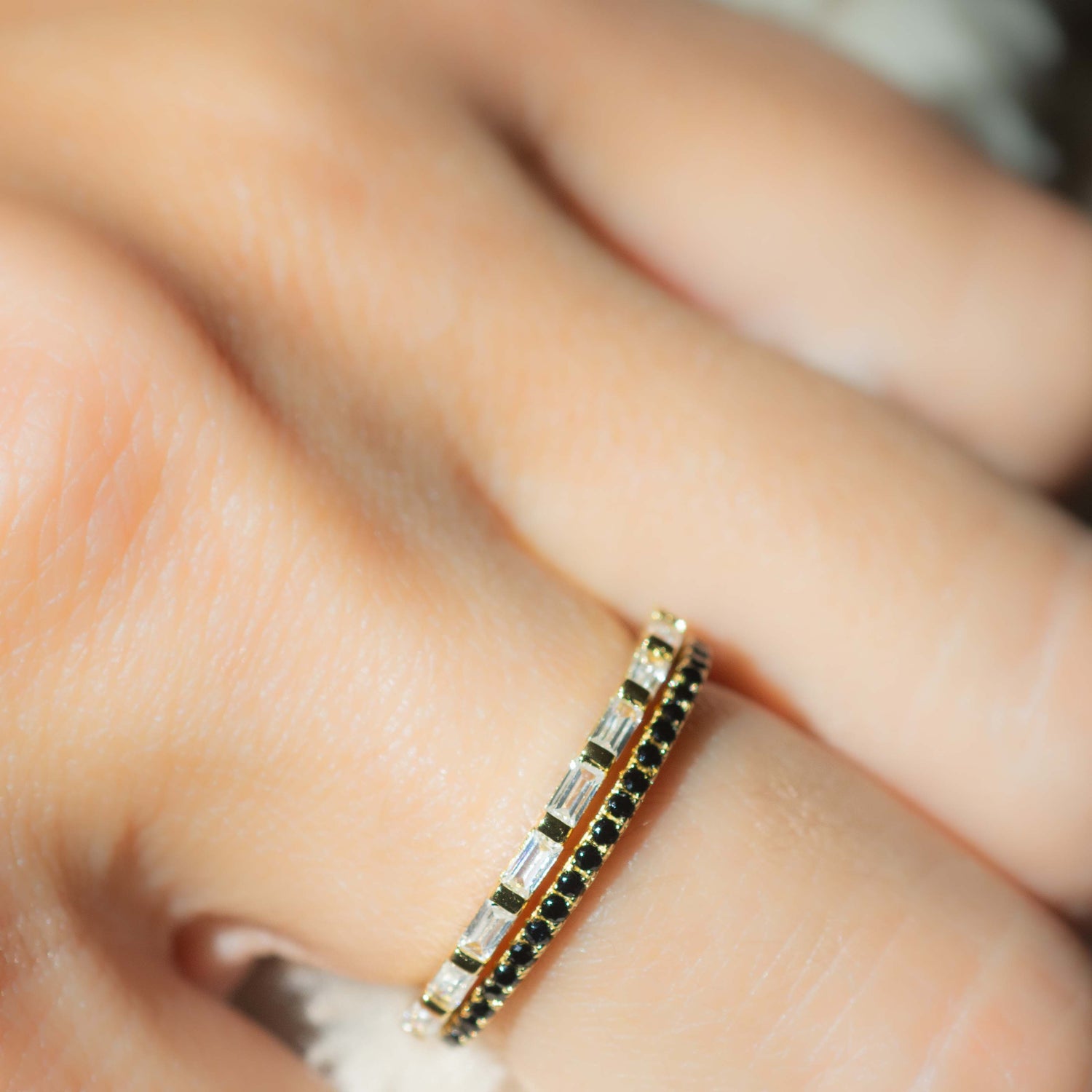 Black CZ Eternity Ring