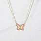 Ruby CZ Butterfly Necklaces
