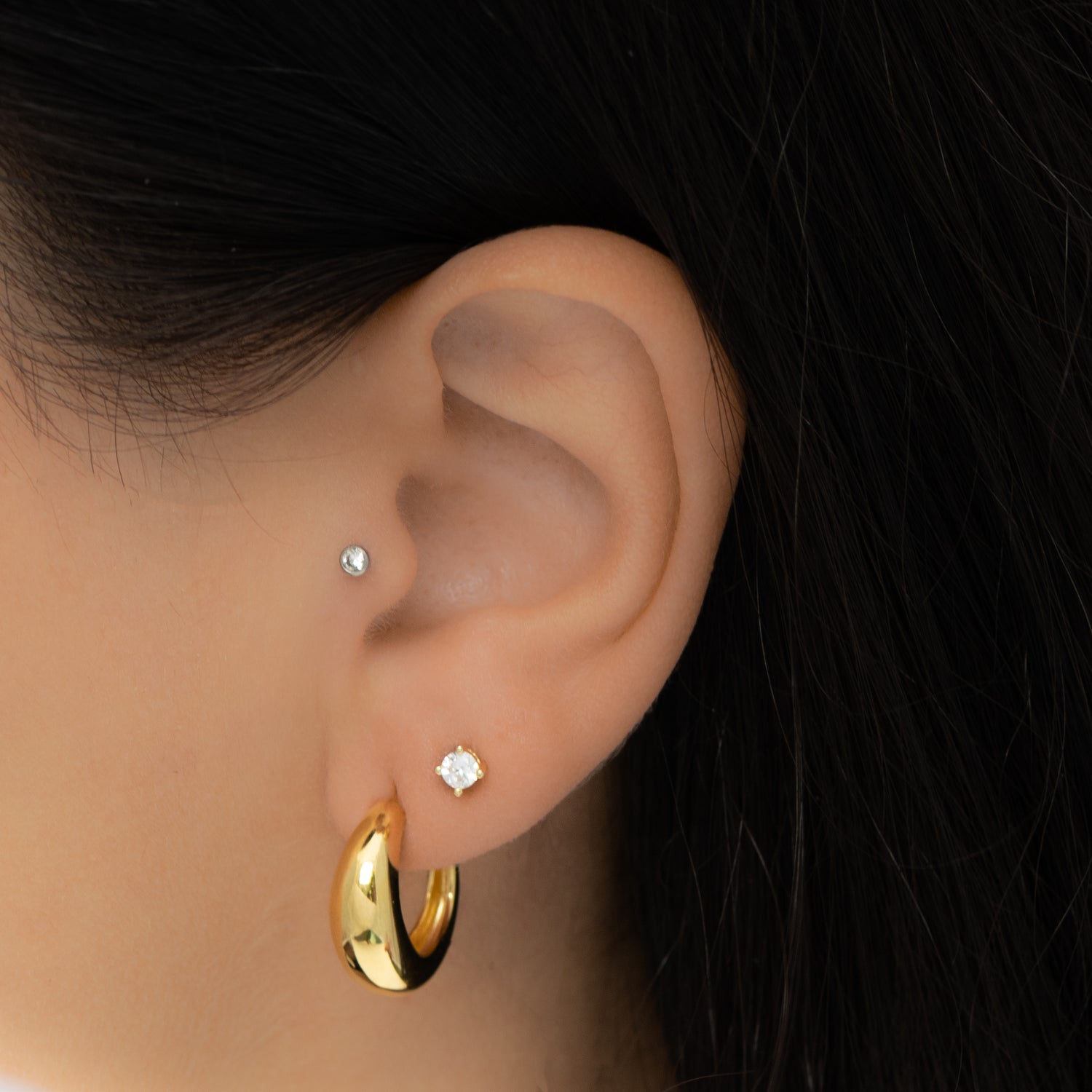 Chunky Hoop Earrings